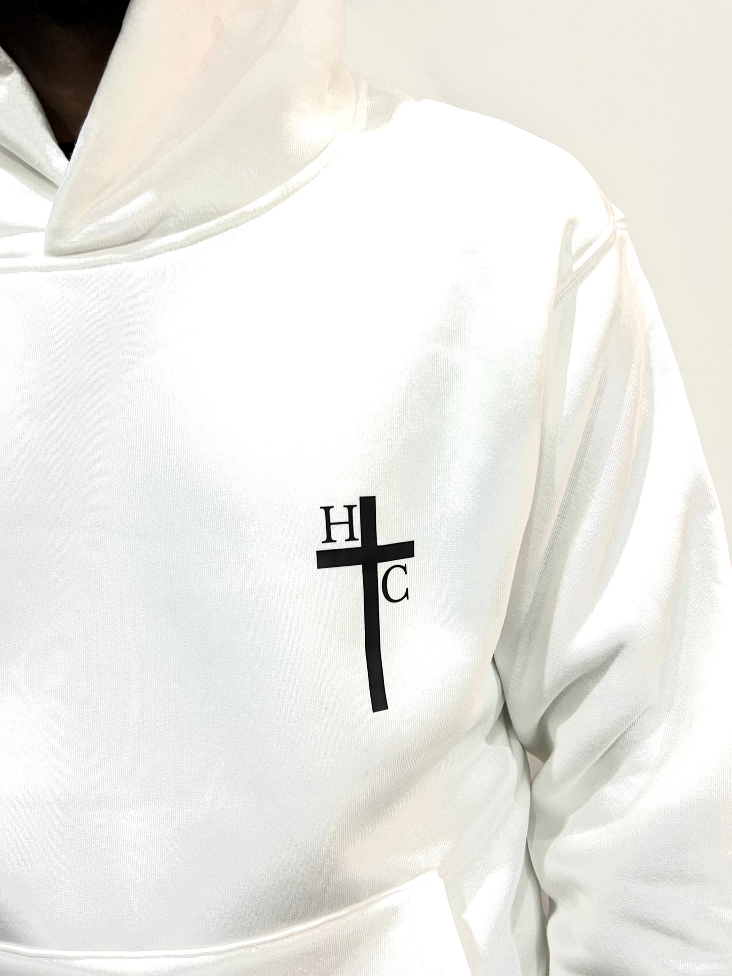 JOSHUA 1:9 WHITE HOODIE