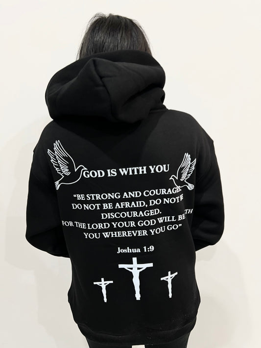 JOSHUA 1:9 BLACK HOODIE