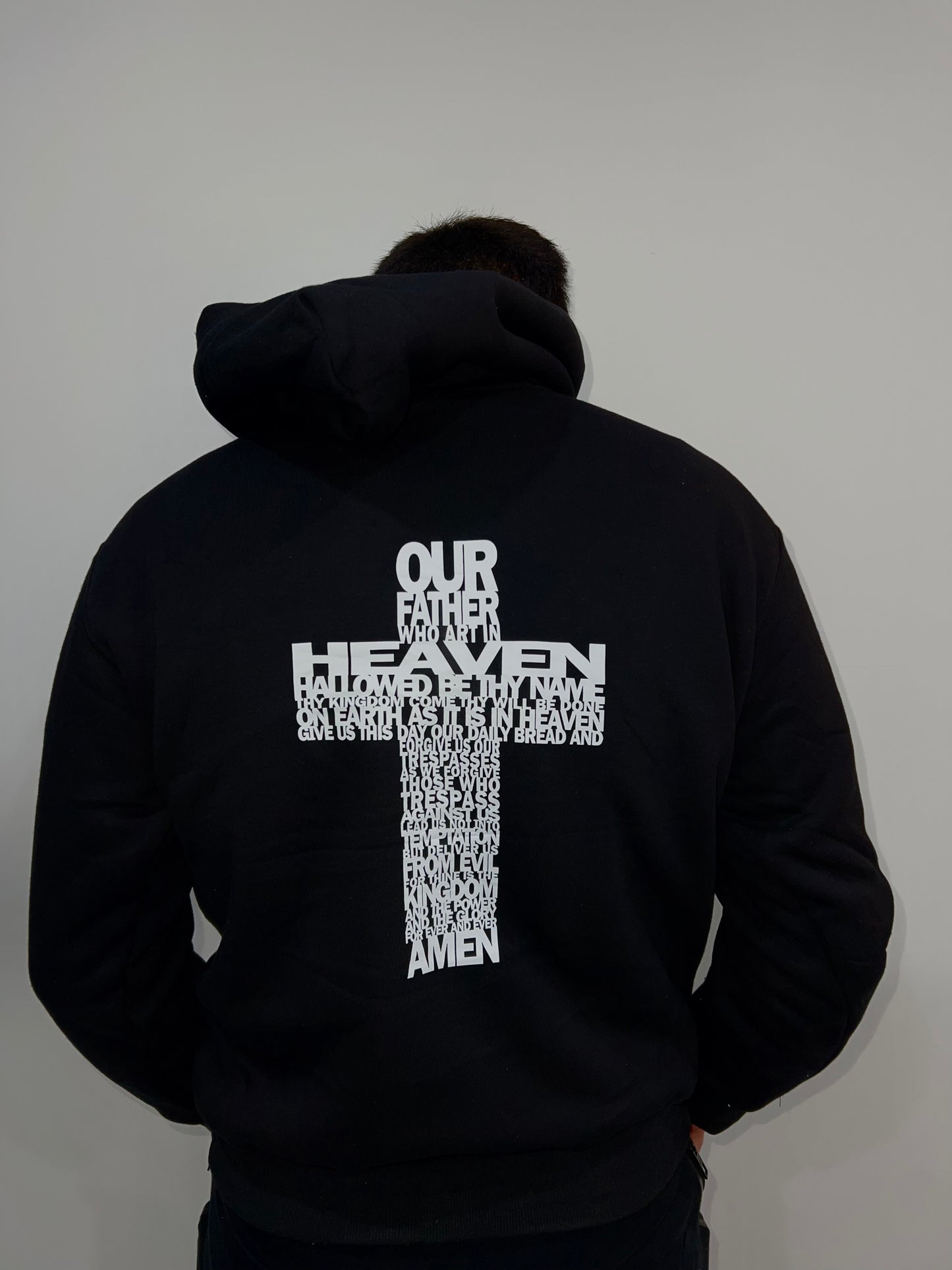 OUR FATHER BLACK HOODIE