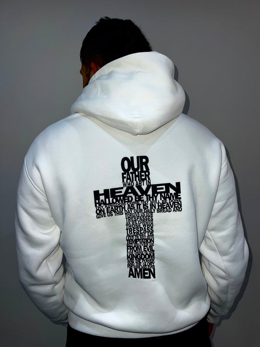 OUR FATHER WHITE HOODIE