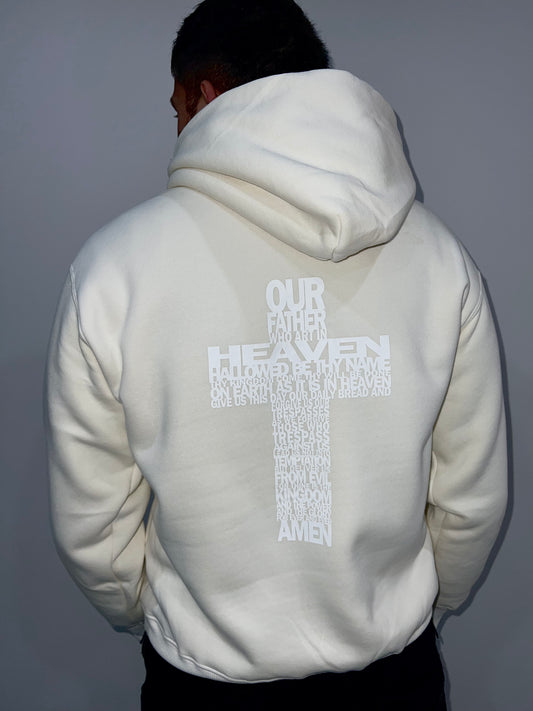 OUR FATHER BEIGE HOODIE