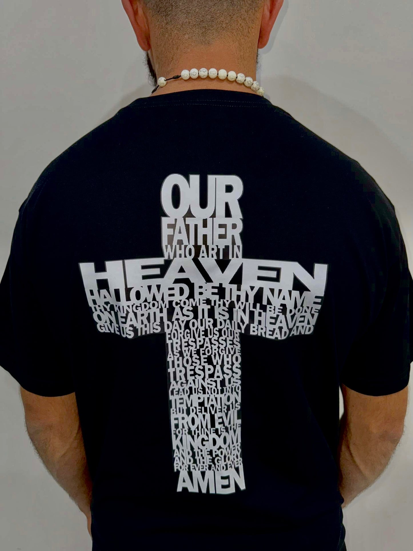 BLACK OUR FATHER T-SHIRT